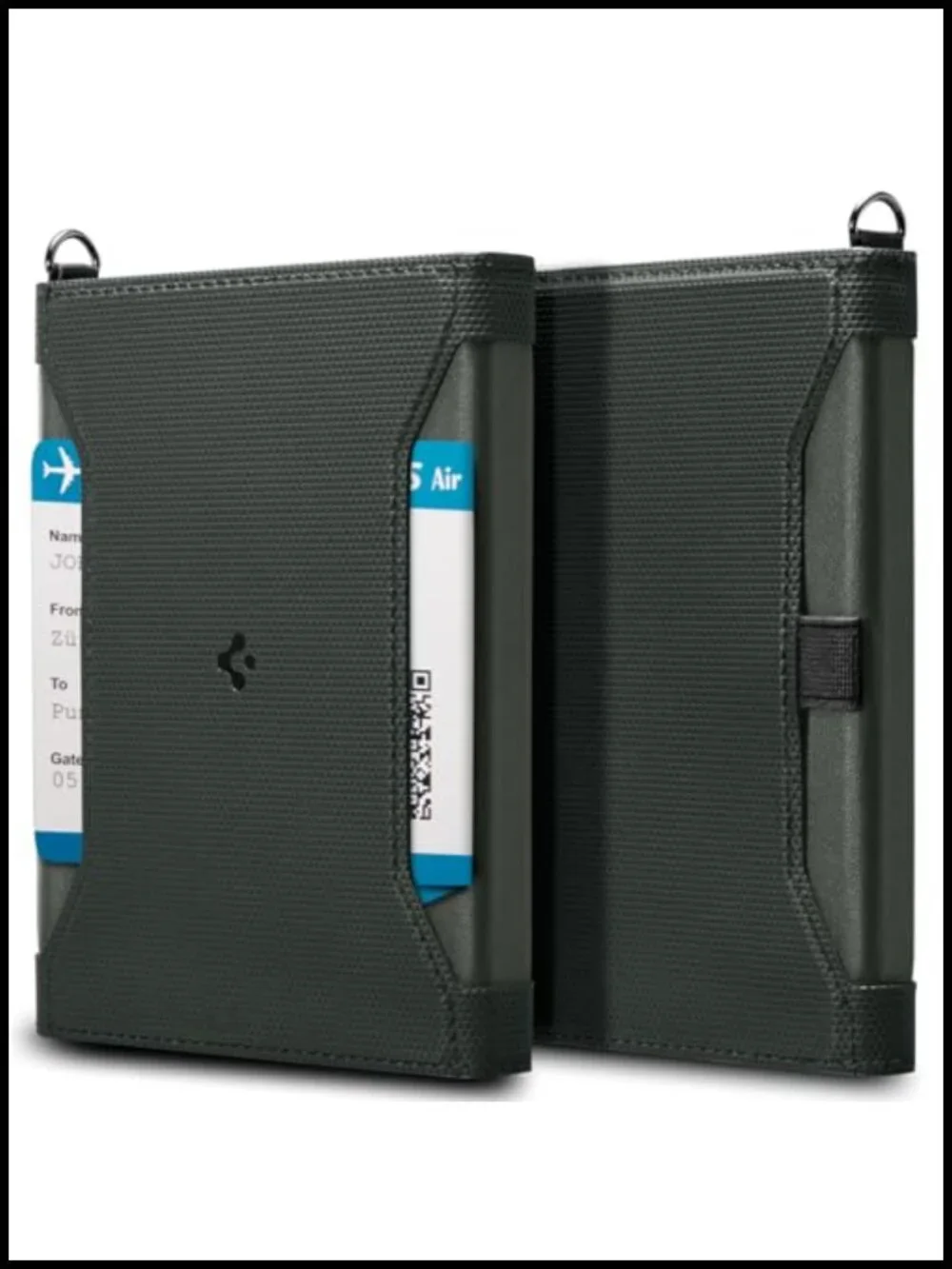 RFID Blocking Passport Wallet Card Holder Travel Document Organizer Vegan Faux